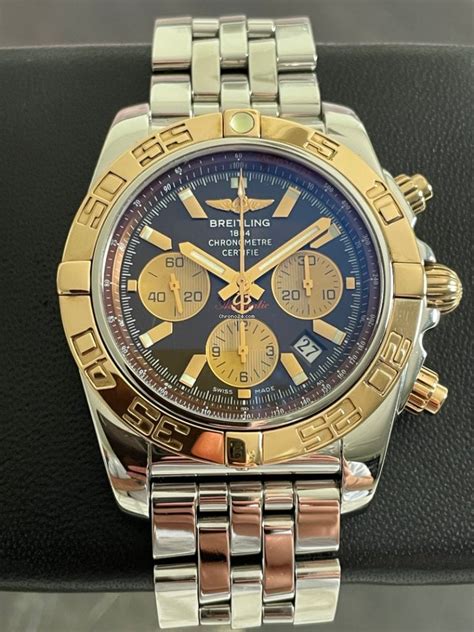 two tone breitling watches|breitling chronomat 44 two tone.